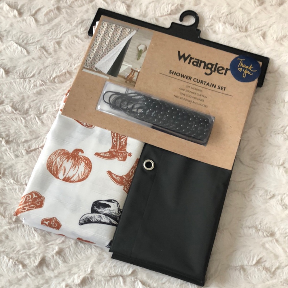 Wrangler FALL Western Shower Curtain Set